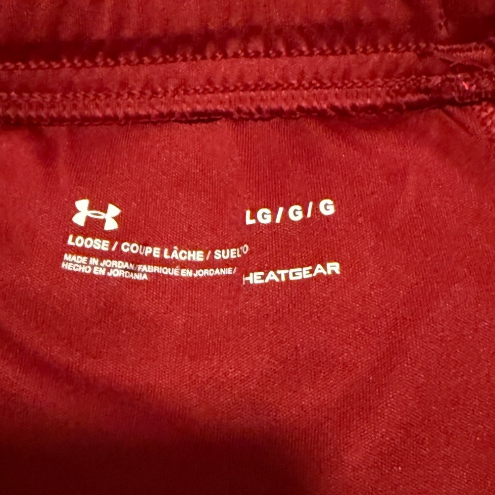 Under Armour Men's Red Athletic Shorts - Picture 3 of 4